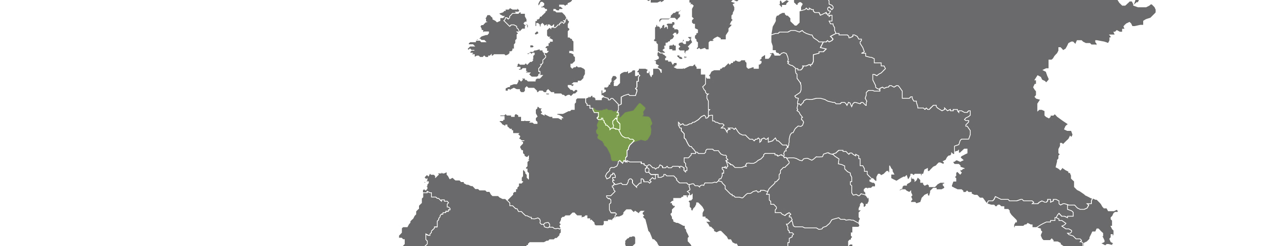Europe avec zone grande région